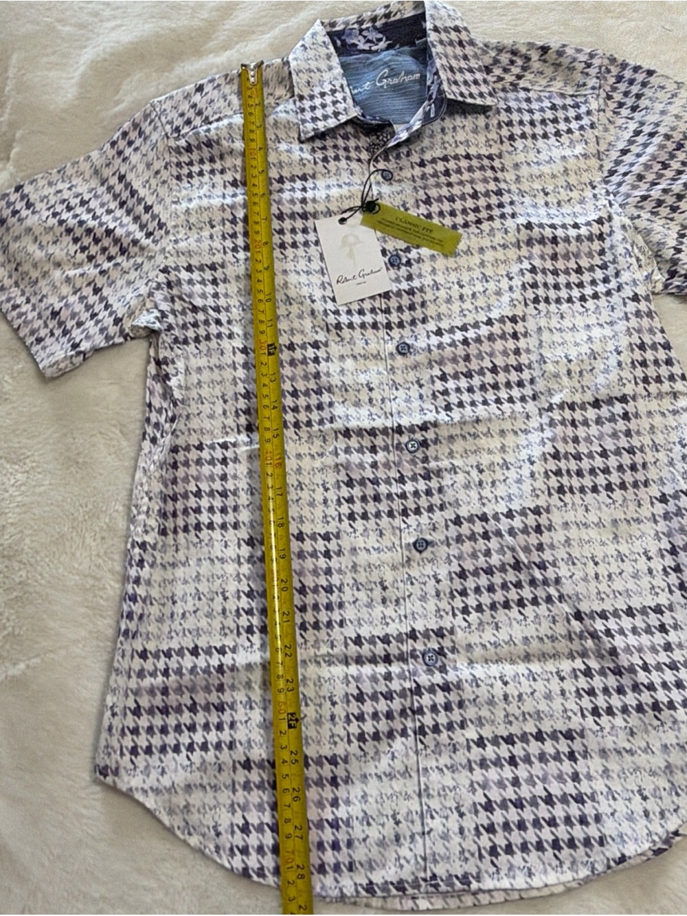 NWT Robert Graham BAUMAN $198 Small Classic Fit Short Sleeve - Picture 6 of 12